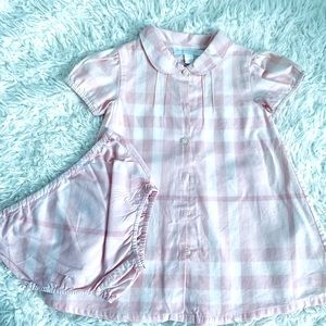 Burberry baby girl dress  light pink size 12 months